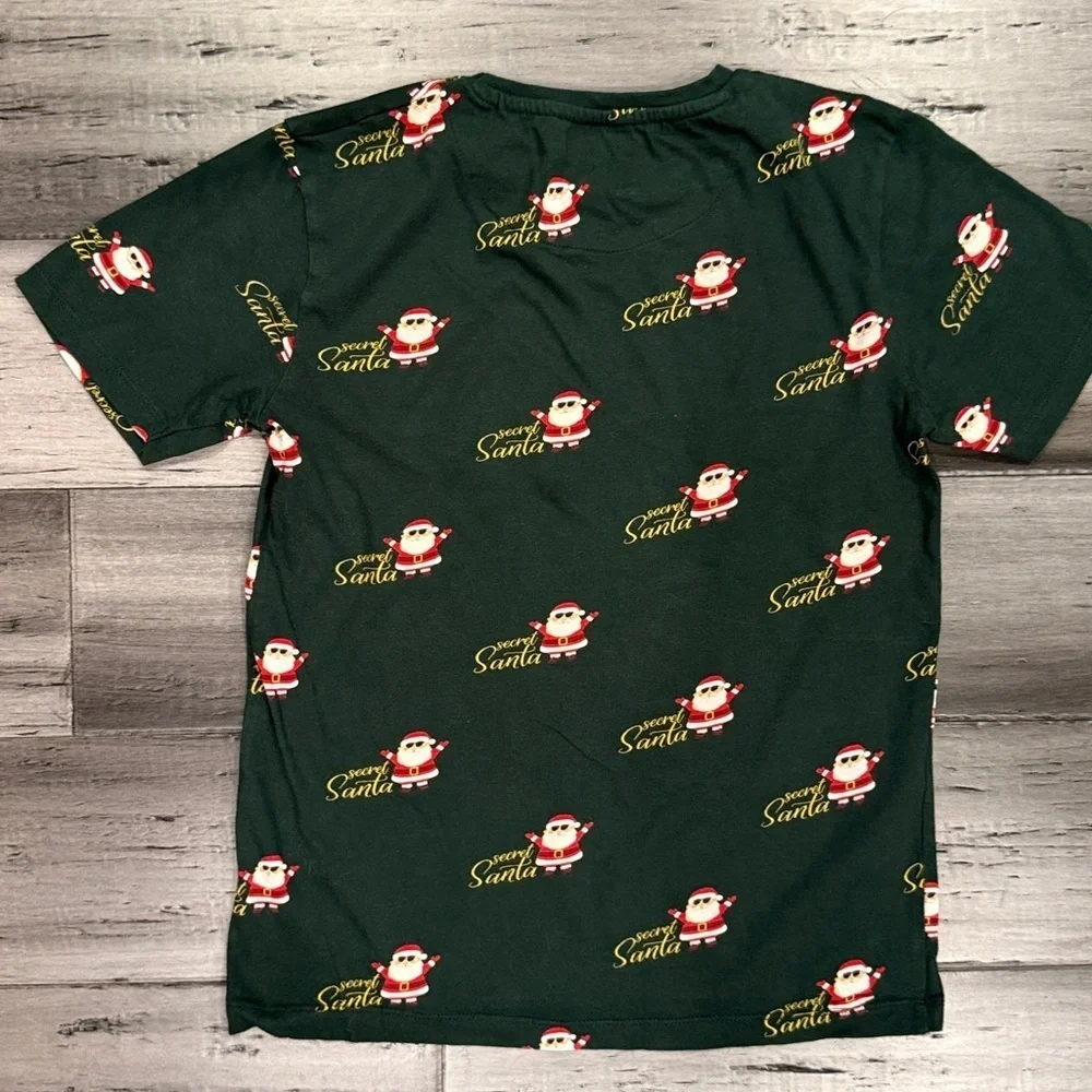 Festive Santa Print T-Shirt